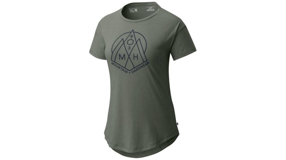 Mountain Hardwear 3 Peaks Short Sleeve T-Shirt - Women's, Heather Green Fade, XL 1764191394-XL