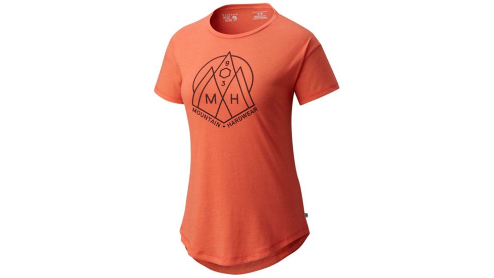 Mountain Hardwear 3 Peaks Short Sleeve T-Shirt - Women's, Heather Solstice Red, XL 1764191805-XL