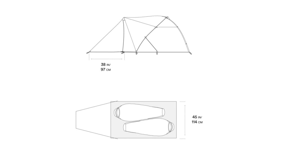 Mountain Hardwear AC 2 Vestibules, Glacier Teal, O/S, 2102481-301-O/S