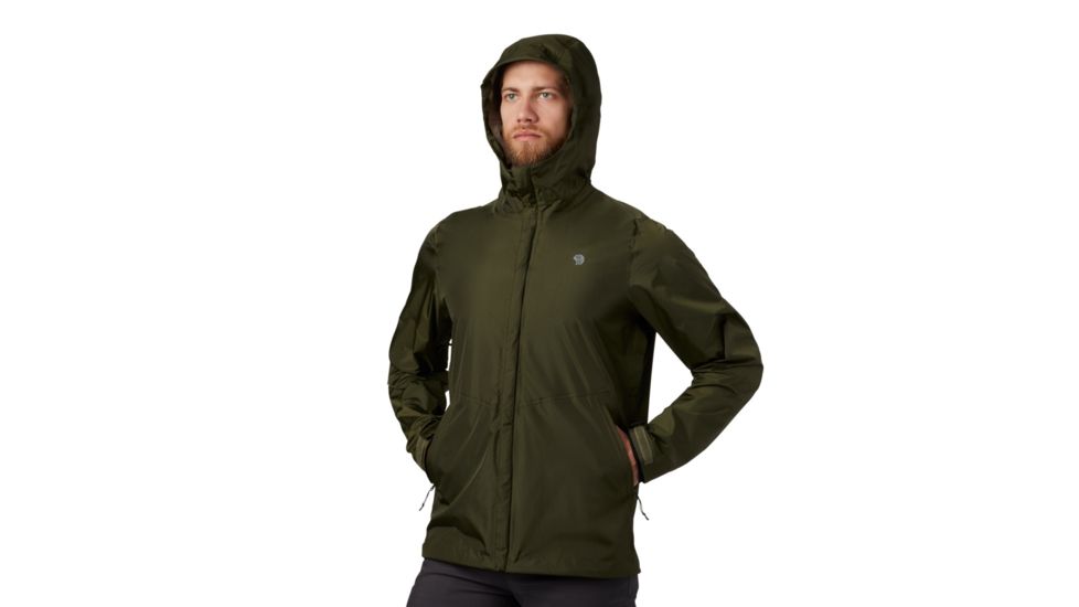 Mountain Hardwear Acadia Jacket - Men's, Dark Army, Medium, OM8289304-M