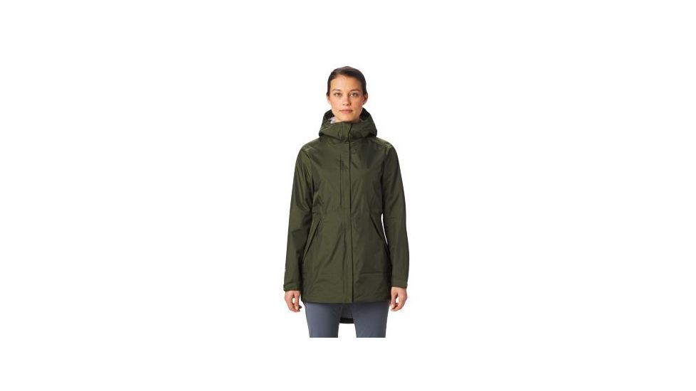 Mountain Hardwear Acadia Parka - Womens, Dark Army, Large, 1871331304-L