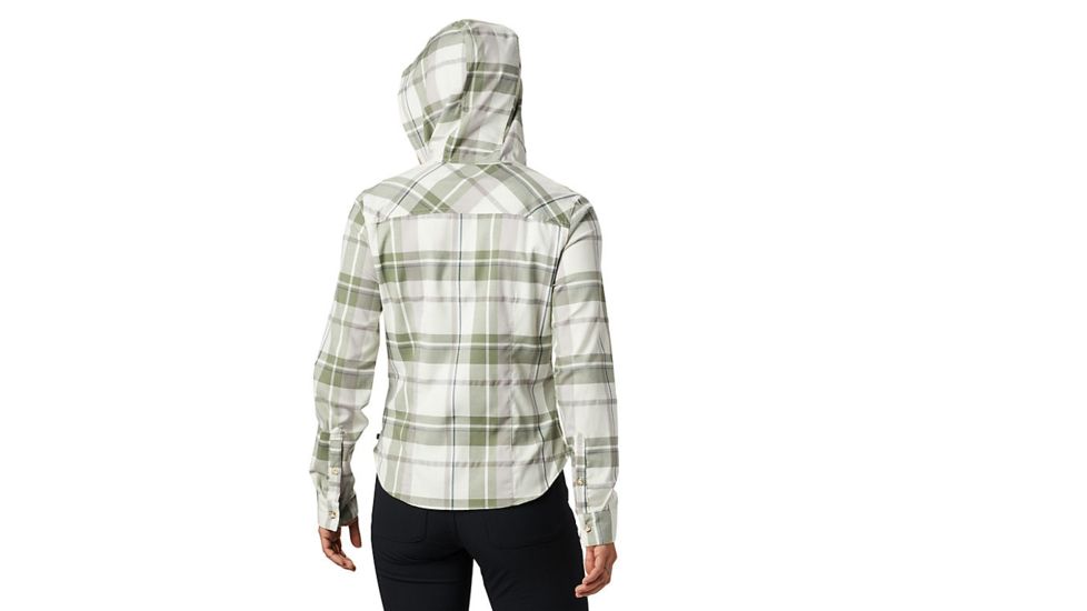 Mountain Hardwear Acadia Stretch Hooded Long Sleeve Shirt - Womens, Cotton, Large, 1732901105-L
