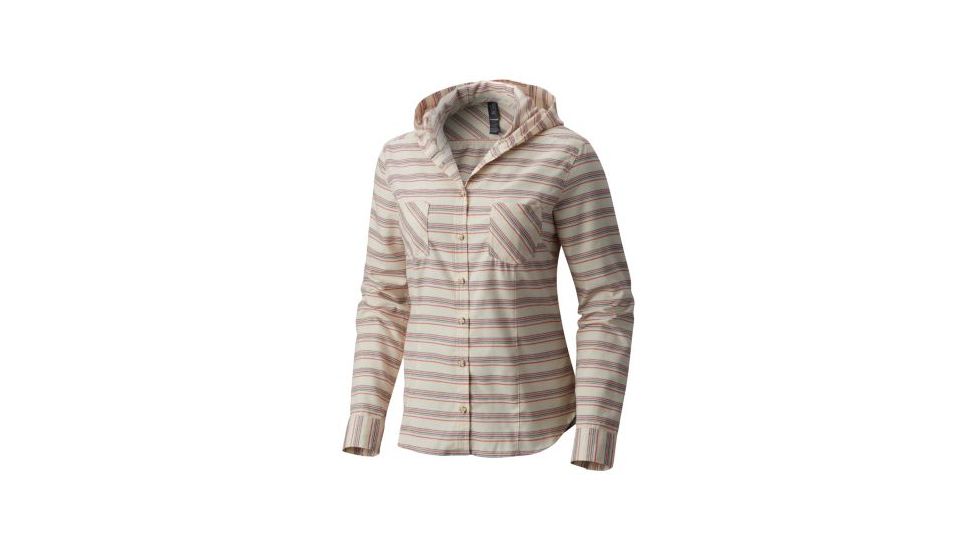Mountain Hardwear Acadia Stretch Hooded Long Sleeve Shirt - Women's-Cotton-Medium