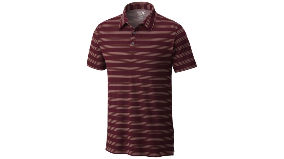 Mountain Hardwear ADL Striped Short Sleeve Polo - Men's -Cote Du Rhone-XX-Large