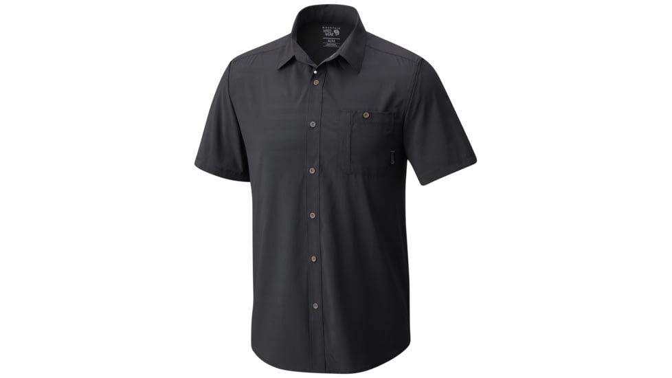 Mountain Hardwear Air Tech AC Stripe Short Sleeve Shirt-Shark-Small