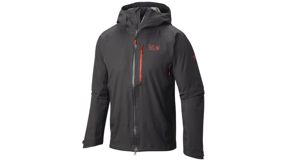 Mountain Hardwear Alchemy Hooded Jacket - Men's-Shark-Large
