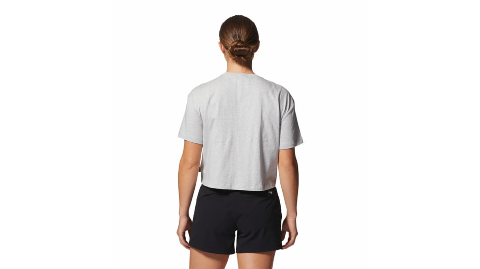 Mountain Hardwear Alpine Flowers Short Sleeve Tee - Womens, Hardwear Grey Heather, Small, 2025241057-H-S