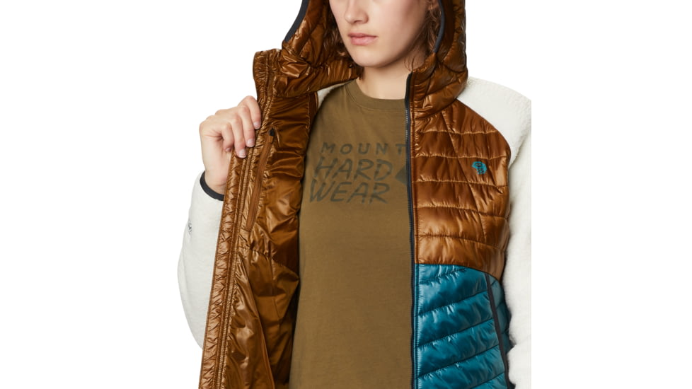 Mountain Hardwear Altius Hybrid Hoody - Women's, Golden Brown, Extra Small, OL8190233-XS