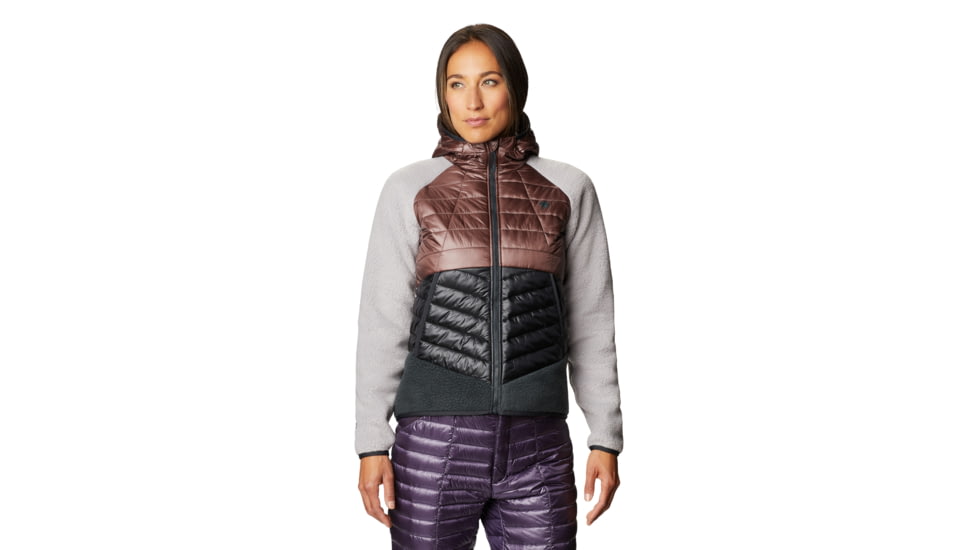 Mountain Hardwear Altius Hybrid Hoody - Women's, Warm Ash, Medium, OL8190249-M