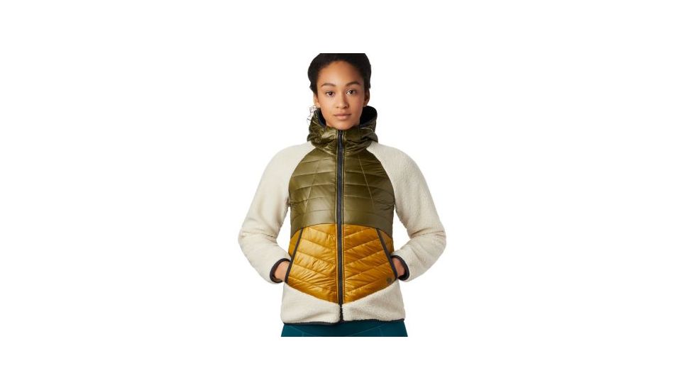 Mountain Hardwear Altius Hybrid Hoody - Womens, Dark Bolt, Extra Small, 1865681236-XS