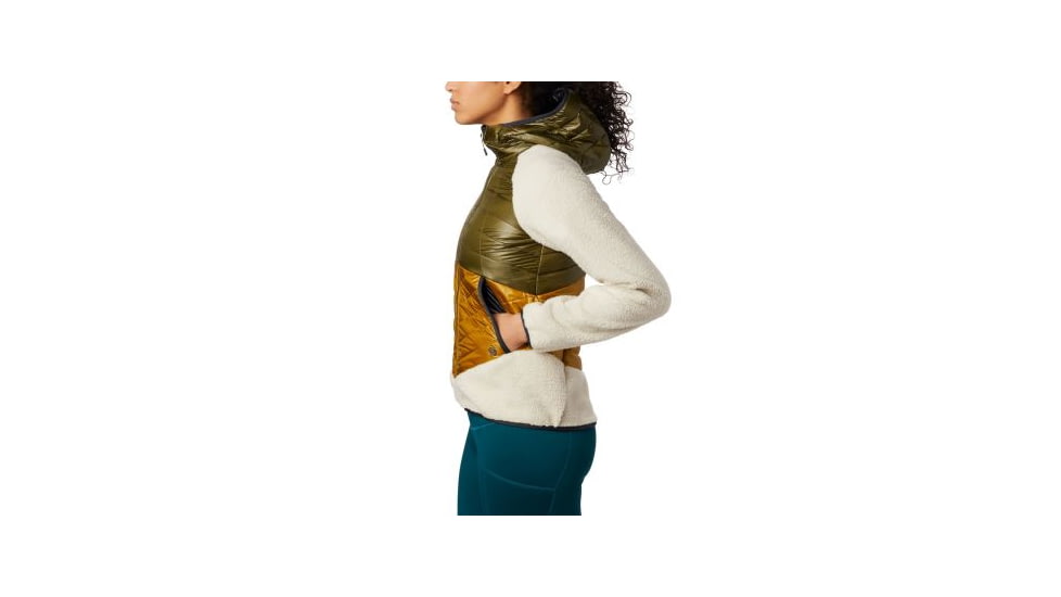 Mountain Hardwear Altius Hybrid Hoody - Womens, Dark Bolt, Extra Small, 1865681236-XS