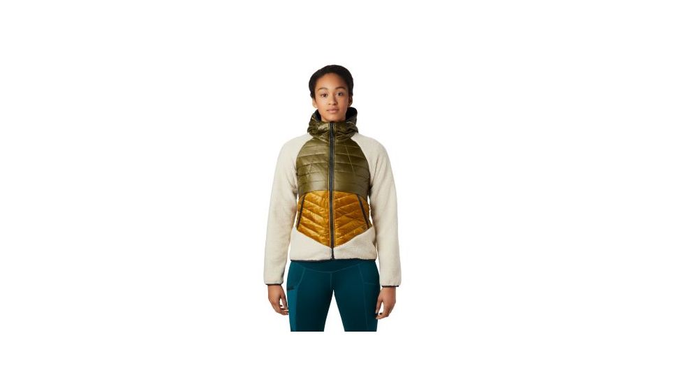 Mountain Hardwear Altius Hybrid Hoody - Womens, Dark Bolt, Extra Small, 1865681236-XS