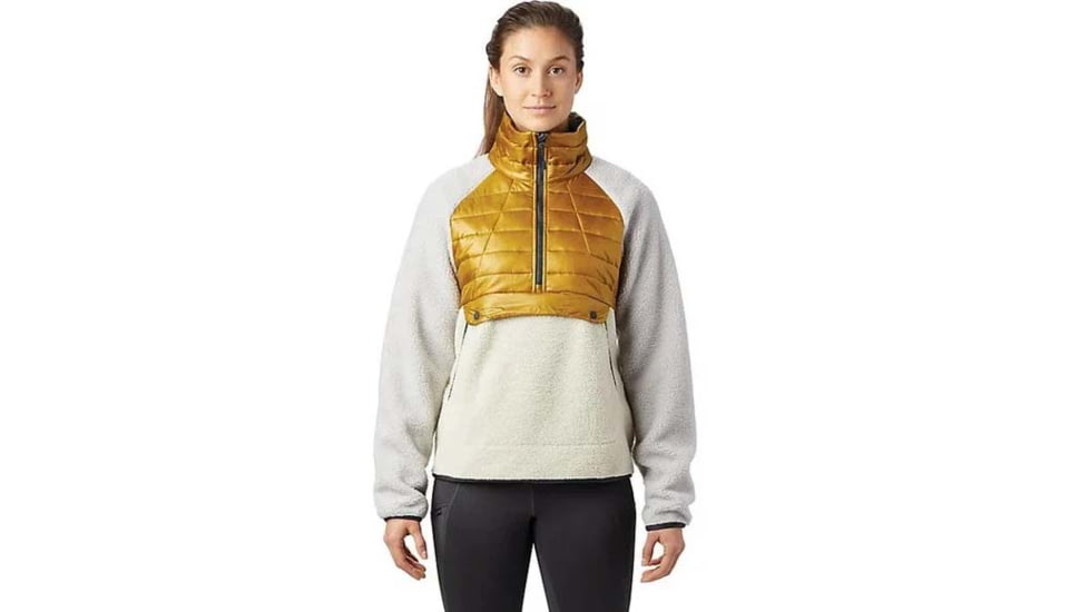 Mountain Hardwear Altius Hybrid Pullover - Womens, Dark Bolt, Large, OL7762236-L