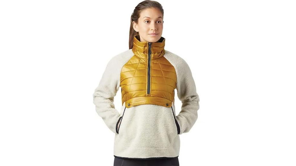 Mountain Hardwear Altius Hybrid Pullover - Womens, Dark Bolt, Large, OL7762236-L