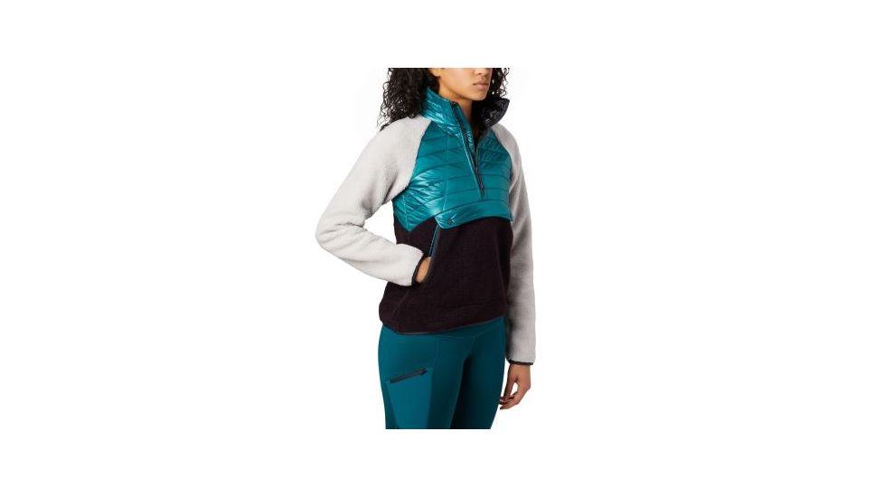 Mountain Hardwear Altius Hybrid Pullover - Womens, Dive, Large, 1850811468-L