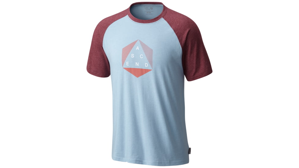 Mountain Hardwear Ascend Blocked Short Sleeve T-Heather Grey Goose-Medium
