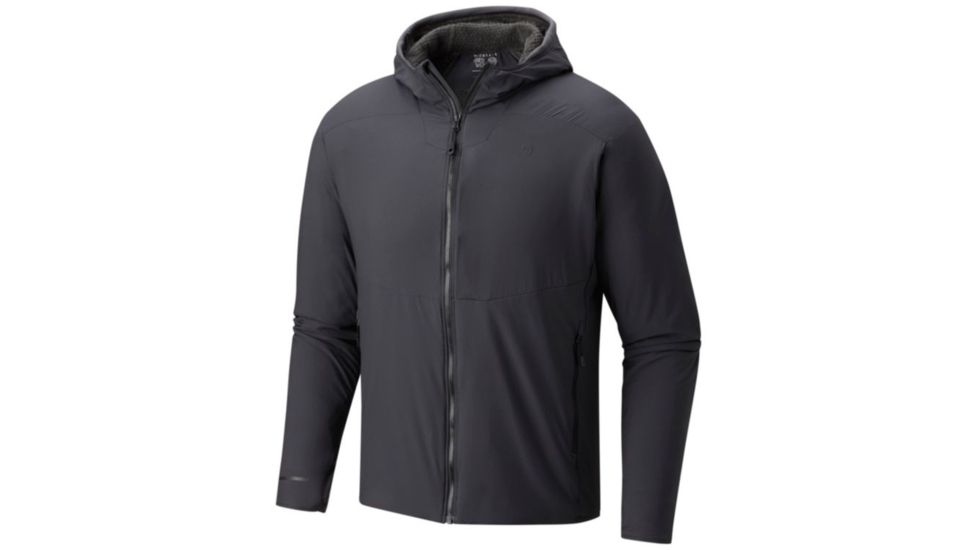 Mountain Hardwear ATherm Hooded Jacket - Men's, Shark, XXL 1731941011-XXL