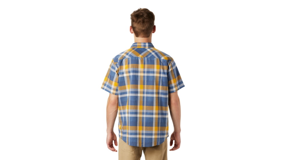 Mountain Hardwear Big Cottonwood Short Sleeve Shirt - Mens, Better Blue, Medium, 1829001452-M