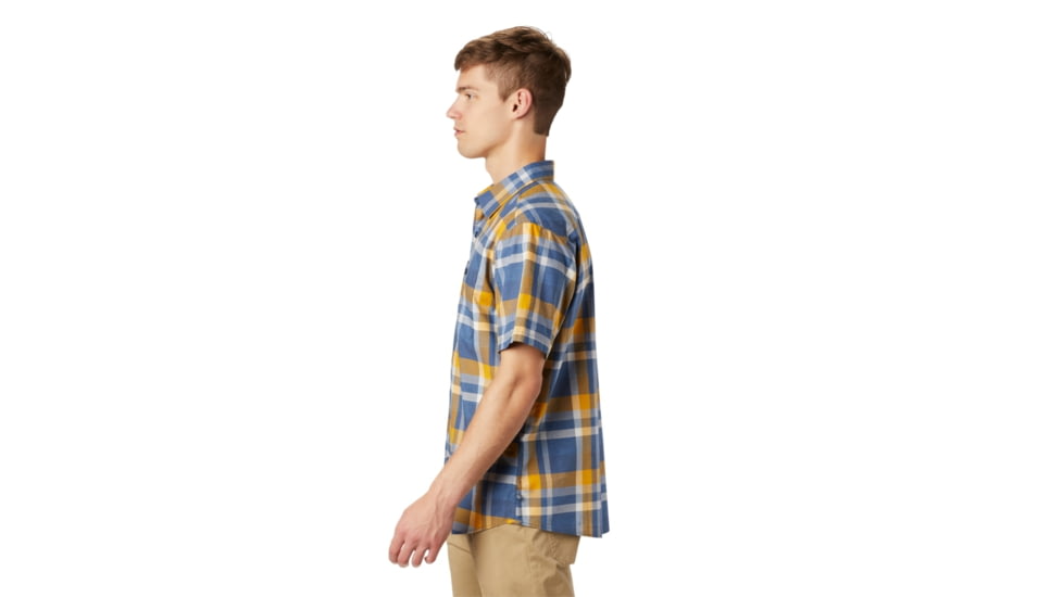 Mountain Hardwear Big Cottonwood Short Sleeve Shirt - Mens, Better Blue, Medium, 1829001452-M