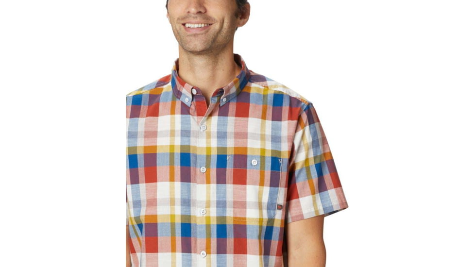 Mountain Hardwear Big Cottonwood Short Sleeve Shirt - Mens, Dark Copper, 2XL, 1829001838-XXL