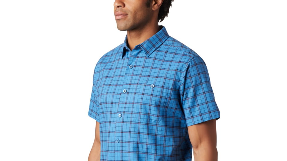 Mountain Hardwear Big Cottonwood Short Sleeve Shirt - Mens, Deep Lake, Medium, 1829001451-Deep Lake-M