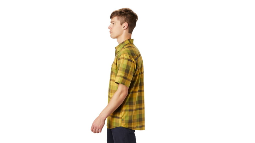 Mountain Hardwear Big Cottonwood Short Sleeve Shirt - Mens, Just Green, Large, 1829001360-Just Green-L