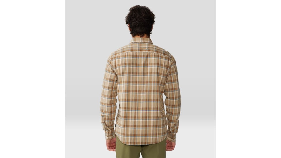 Mountain Hardwear Big Cottonwood Short Sleeve Shirt - Mens, Moab Tan Canopy Plaid, Medium, 1829001214-M