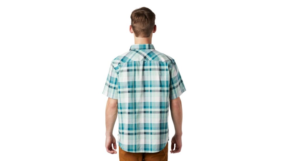 Mountain Hardwear Big Cottonwood Short Sleeve Shirt - Mens, Washed Turq, Small, 1829001447-S