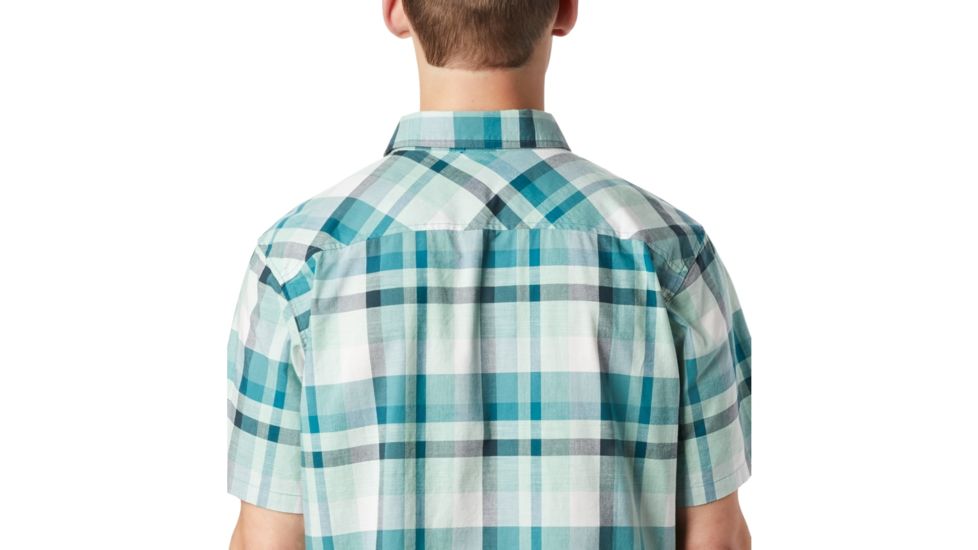 Mountain Hardwear Big Cottonwood Short Sleeve Shirt - Mens, Washed Turq, Small, 1829001447-S