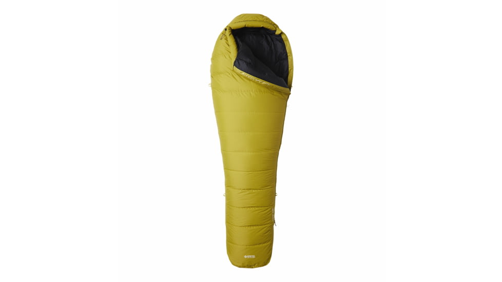 Mountain Hardwear BishopPass Gore-Tex 0F/-18C Sleeping Bag, Left Hand, Moon Moss, Regular, 1997771356-Moon Moss-REG-LH