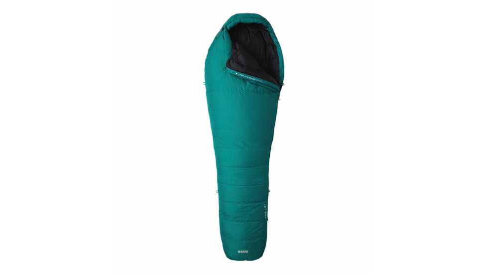 Mountain Hardwear BishopPass Gore-Tex 15F/-9C Sleeping Bag, Right Hand, Viridian, Regular, 1997781347-Viridian-REG-RH