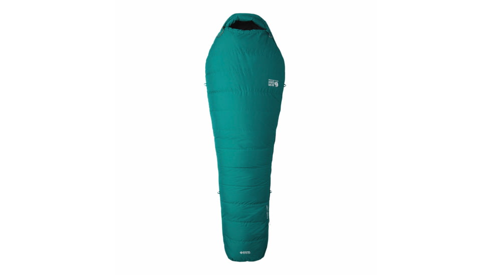 Mountain Hardwear BishopPass Gore-Tex 15F/-9C Sleeping Bag, Right Hand, Viridian, Regular, 1997781347-Viridian-REG-RH