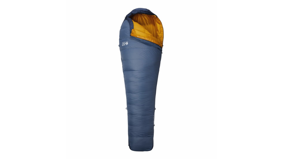 Mountain Hardwear BishopPass M30F/-1C Sleeping Bag, Left Hand, Light Zinc, Regular, 1916981441-Light Zinc-REG-LH