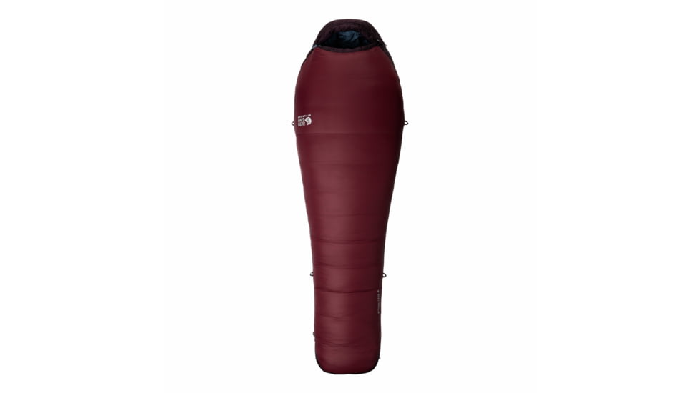 Mountain Hardwear BishopPass W0F/-18C Sleeping Bag, Right Hand, Dark Rosewood, Long, 1917022621-D-LNG-RH
