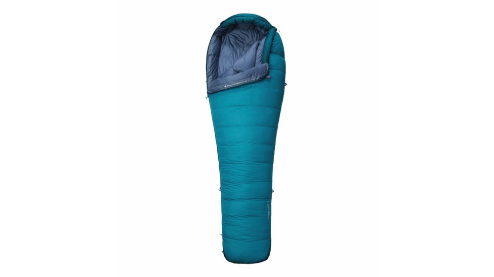 Mountain Hardwear BishopPass W15F/-9C Sleeping Bag, Right Hand, Vivid Teal, Regular, 1917001345-Vivid Teal-REG-RH