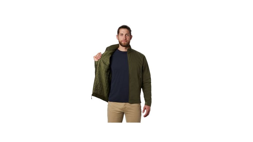 Mountain Hardwear Boultway Jacket - Mens, Dark Army, Large, 1851421304-L