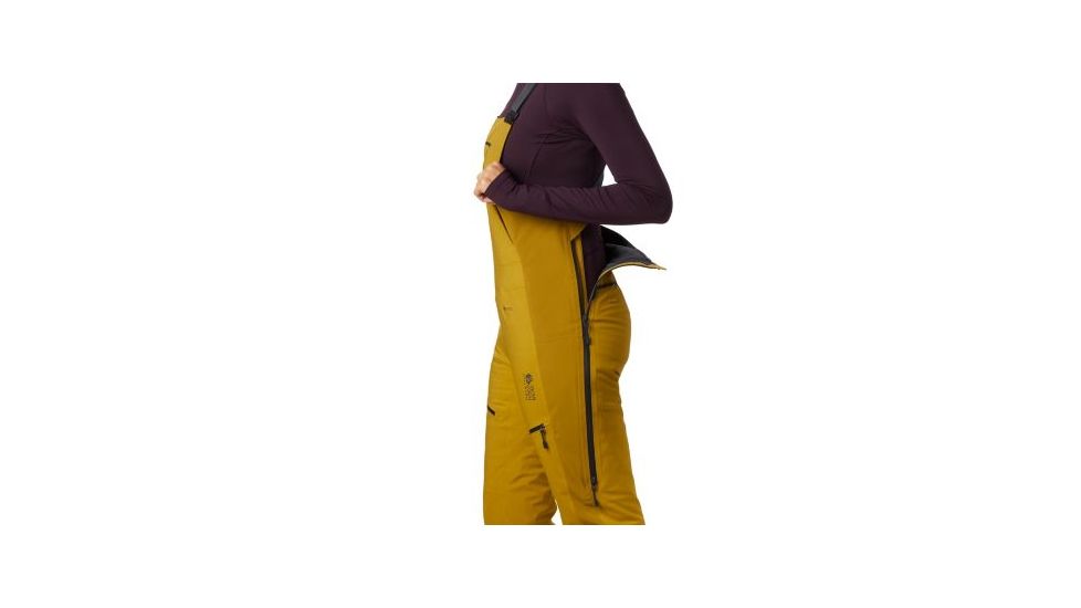 Mountain Hardwear Boundary Line Gore-Tex Insulated Bib - Womens, Dark Bolt, Large, Regular, 1850671236-L-R