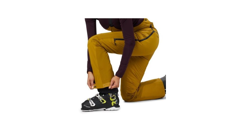 Mountain Hardwear Boundary Line Gore-Tex Insulated Bib - Womens, Dark Bolt, Large, Regular, 1850671236-L-R