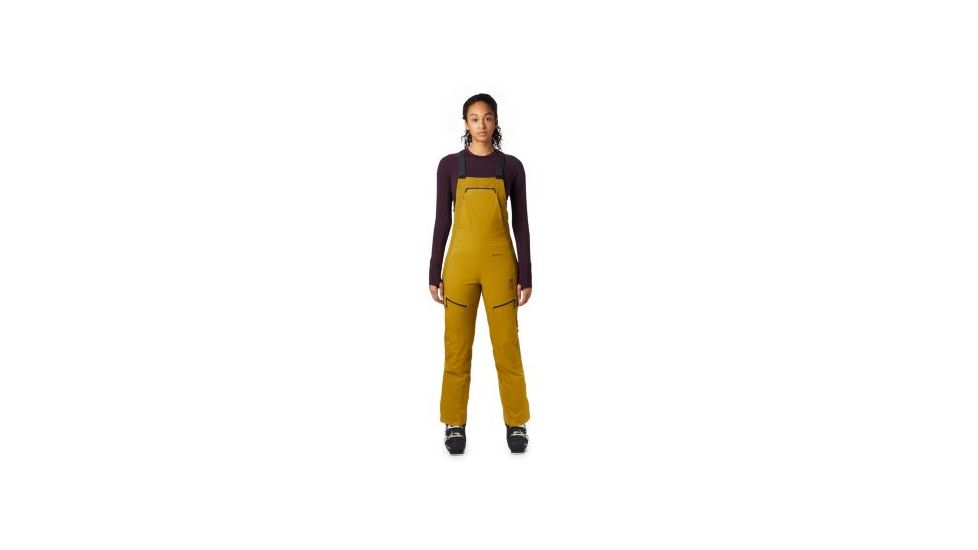 Mountain Hardwear Boundary Line Gore-Tex Insulated Bib - Womens, Dark Bolt, Large, Regular, 1850671236-L-R