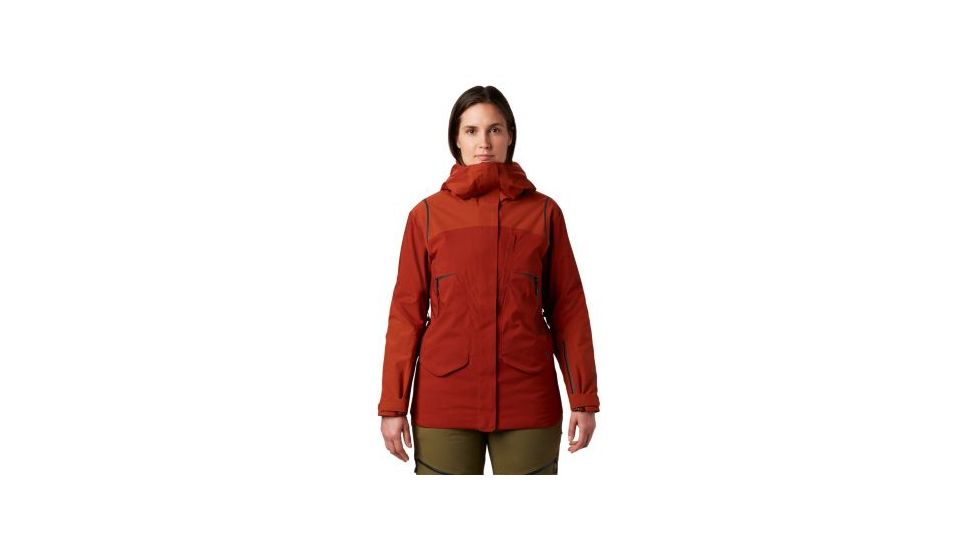 Mountain Hardwear Super D/S Shirt Jacket - Women's, Rusted, Large, OL8025801-L