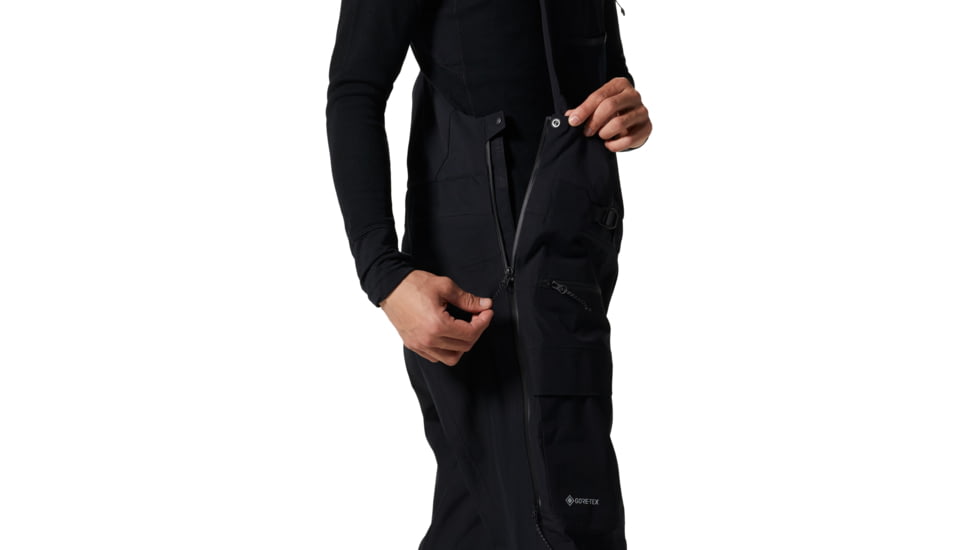Mountain Hardwear Boundary Ridge Gore-Tex Bib - Mens, Black, Medium, Regular, 1942821010-Black-M-R