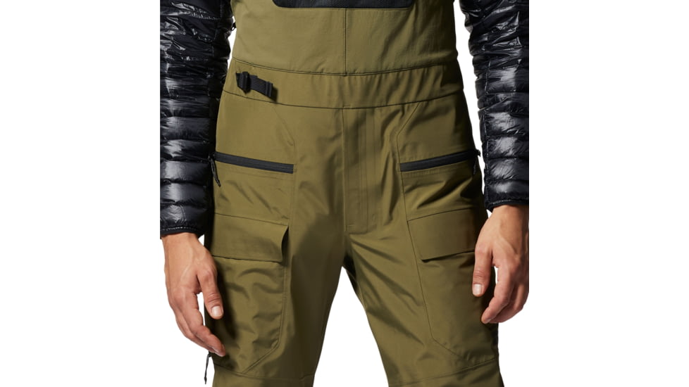 Mountain Hardwear Boundary Ridge Gore-Tex Bib - Mens, Combat Green, Small, Long, 1942821353-Combat Green-S-L