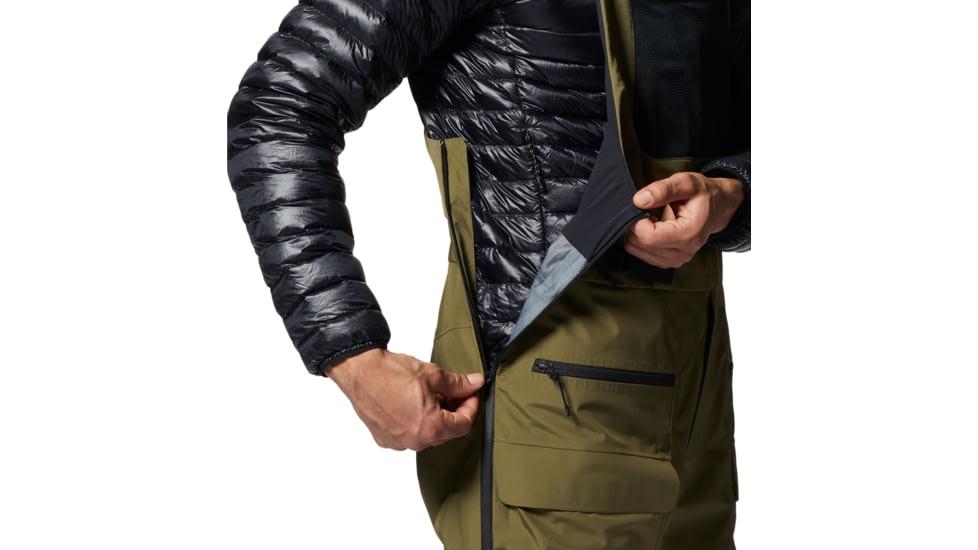 Mountain Hardwear Boundary Ridge Gore-Tex Bib - Mens, Combat Green, Small, Long, 1942821353-Combat Green-S-L