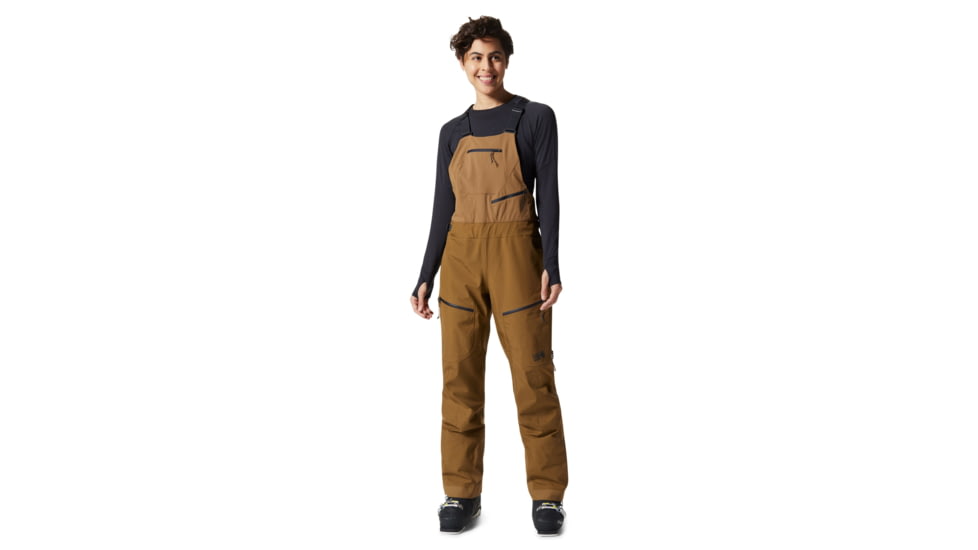 Mountain Hardwear Boundary Ridge Gore-Tex Bib - Women's, Extra Small, Corozo Nut, 1943031239-Corozo Nut-XS-R