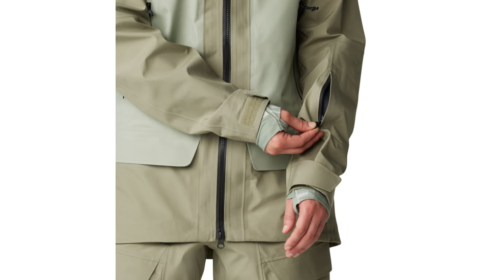 Mountain Hardwear Boundary Ridge Gore Tex Jacket - Womens, Mantis Green, White Sage, Large, 2043201361-L