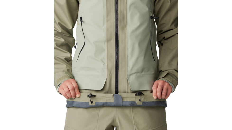 Mountain Hardwear Boundary Ridge Gore Tex Jacket - Womens, Mantis Green, White Sage, Large, 2043201361-L