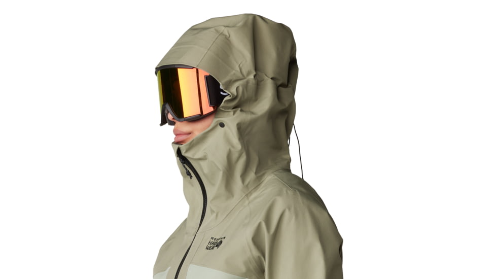 Mountain Hardwear Boundary Ridge Gore Tex Jacket - Womens, Mantis Green, White Sage, Large, 2043201361-L