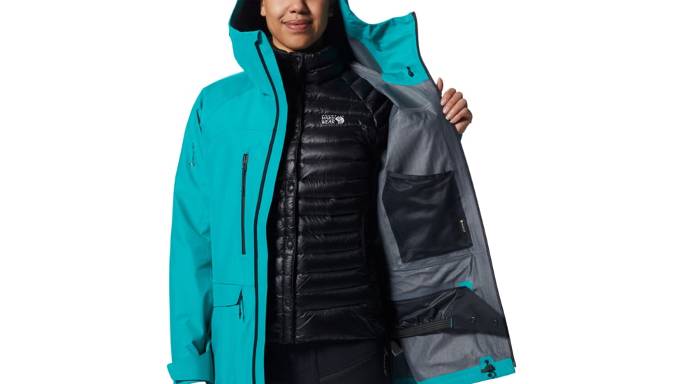 Mountain Hardwear Boundary Ridge Gore Tex Jacket - Womens, Synth Green, Large, 1943021360-Synth Green-L