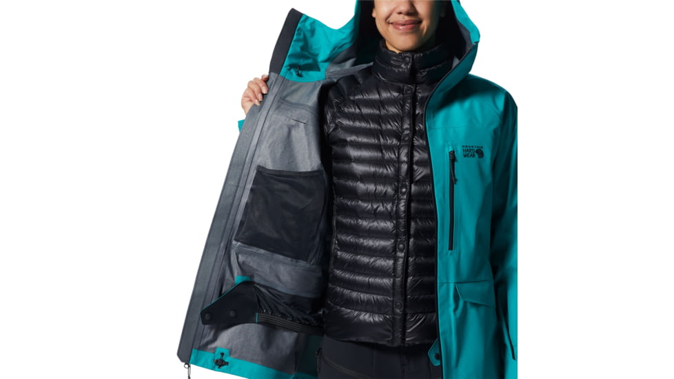 Mountain Hardwear Boundary Ridge Gore Tex Jacket - Womens, Synth Green, Large, 1943021360-Synth Green-L