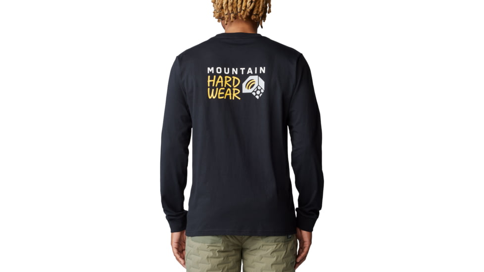 Mountain Hardwear Box Logo Long Sleeve Shirt - Mens, Black, XS, 190423059980